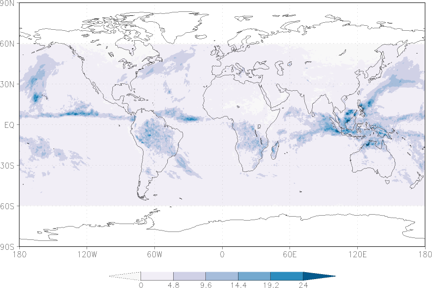 precipitation (satellite) December  observed values