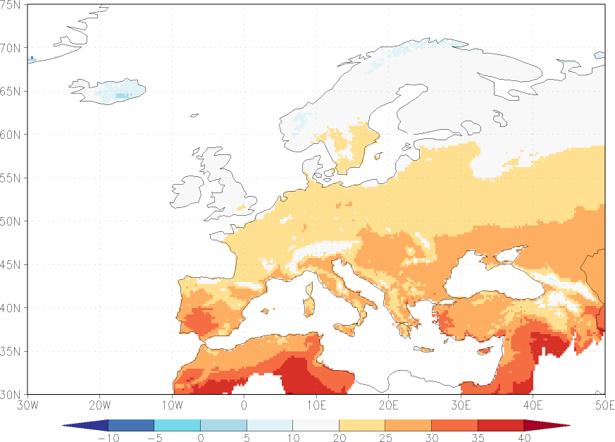 maximum temperature June  observed values