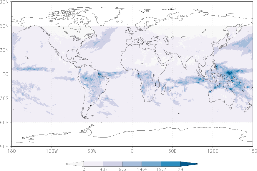 precipitation (satellite) February  observed values