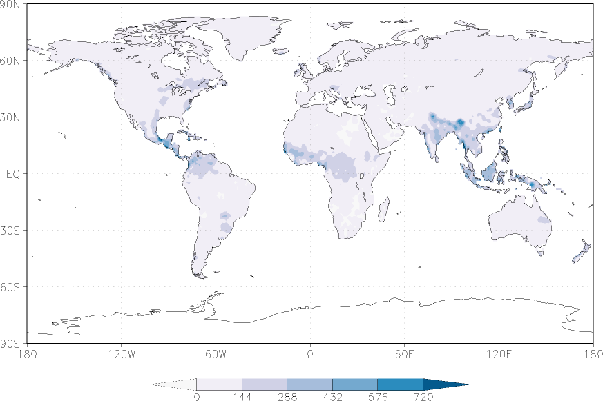 precipitation (rain gauges) September  observed values