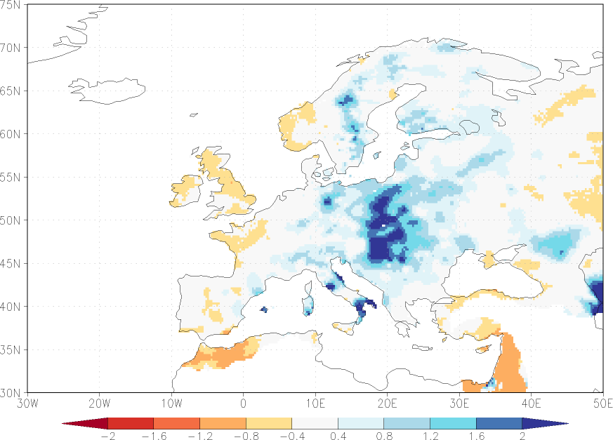 precipitation anomaly May  relative anomalies  (-1: dry, 0: normal, 2: three times normal)