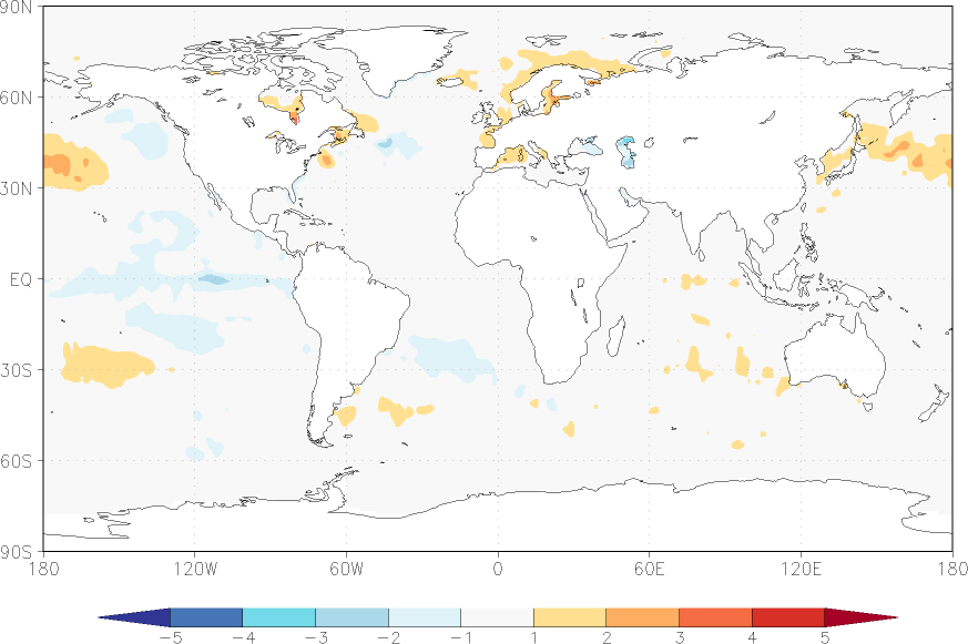 sea surface temperature anomaly November  w.r.t. 1982-2010