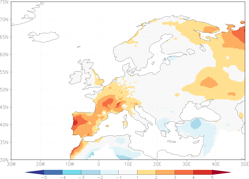 daily mean temperature anomaly May  w.r.t. 1981-2010