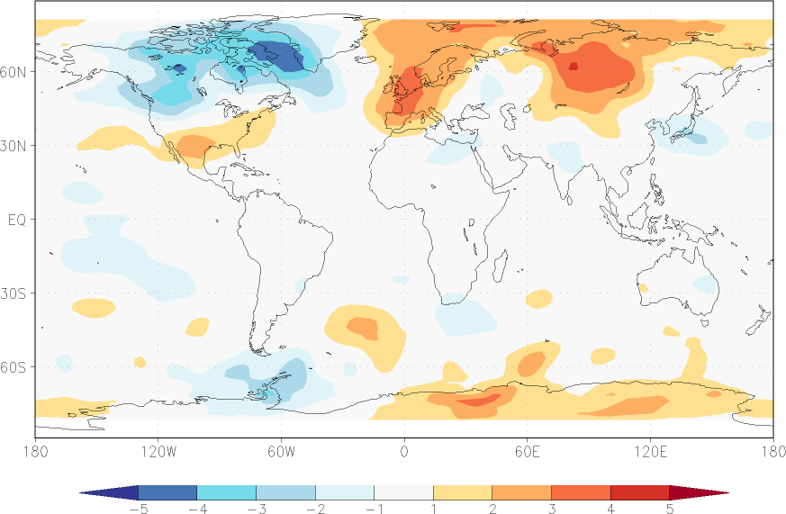 temperature of the lower troposphere anomaly April  w.r.t. 1981-2010