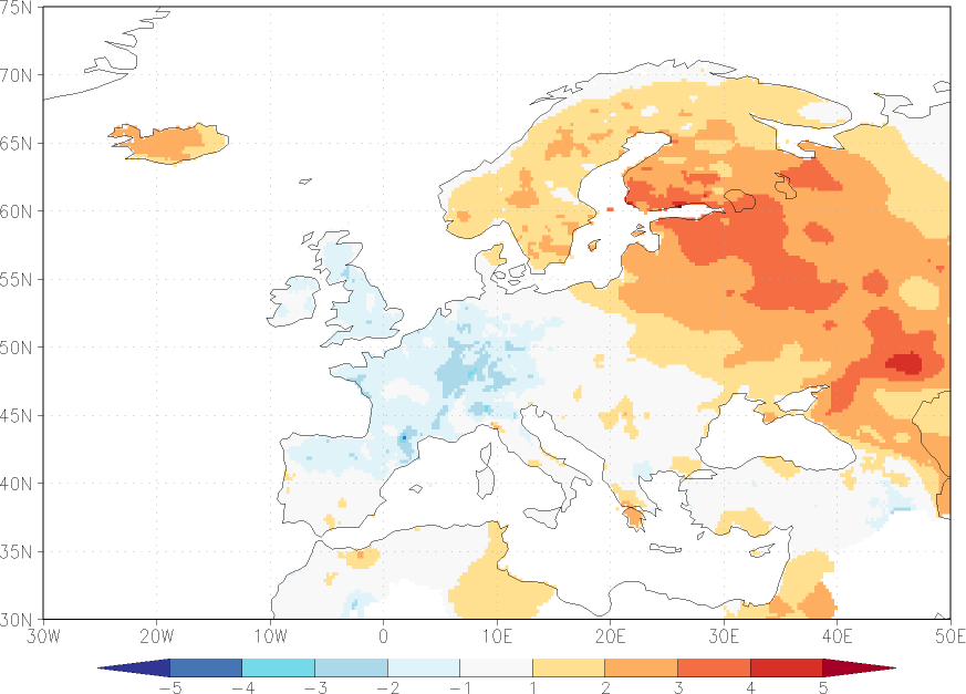minimum temperature anomaly July  w.r.t. 1981-2010