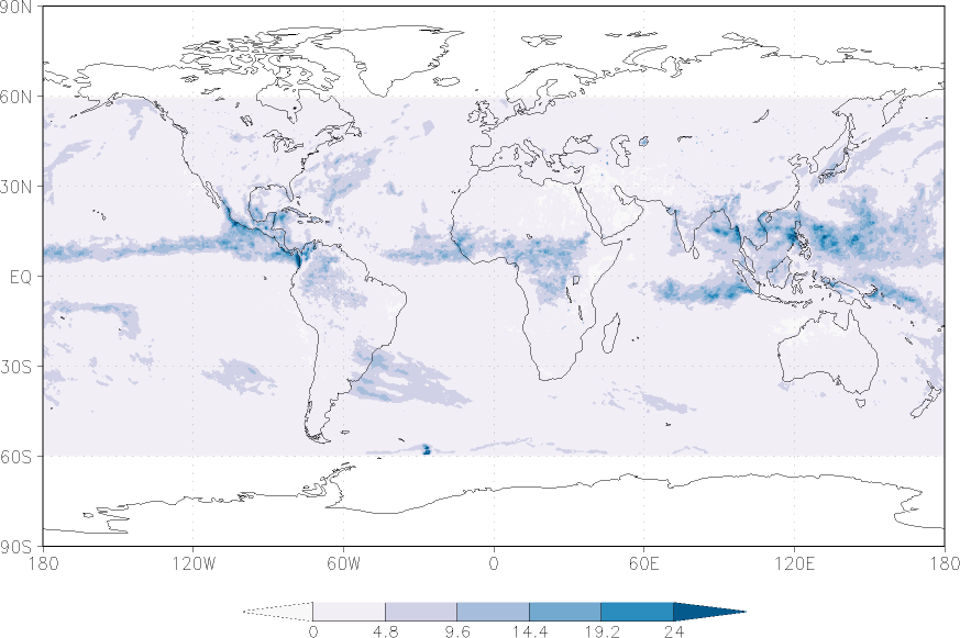 precipitation (satellite) September  observed values
