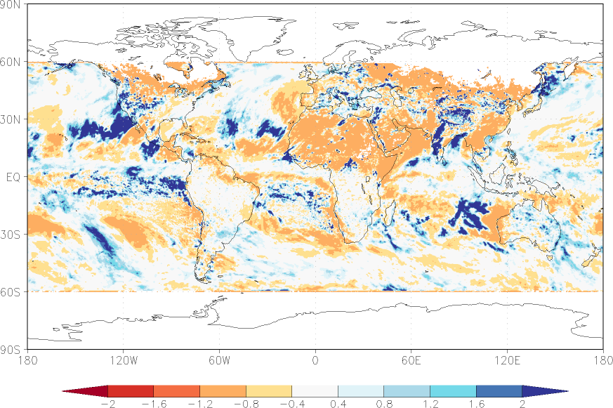 precipitation (satellite) anomaly December  relative anomalies  (-1: dry, 0: normal, 2: three times normal)