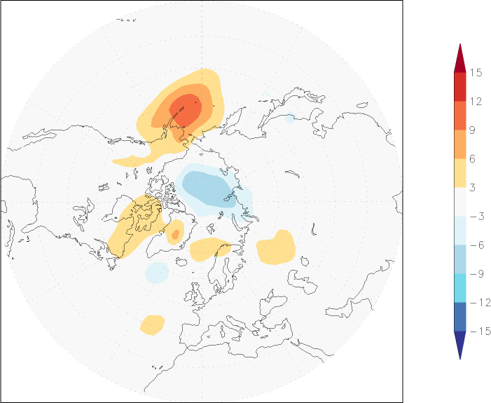 sea-level pressure (northern hemisphere) anomaly May  w.r.t. 1981-2010