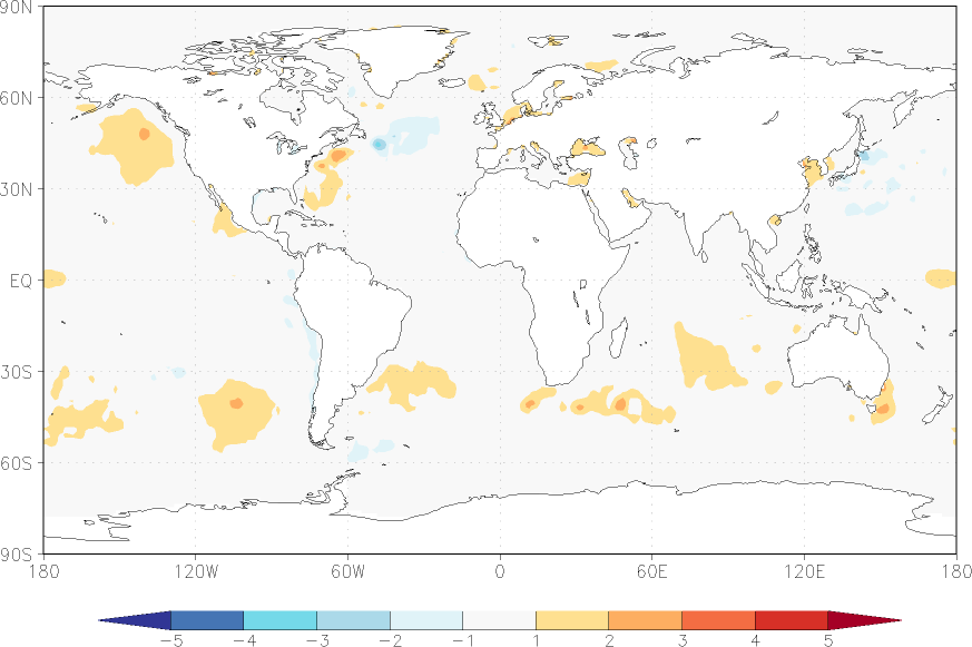 sea surface temperature anomaly April  w.r.t. 1982-2010