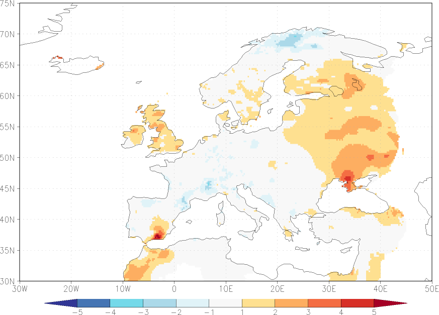 minimum temperature anomaly May  w.r.t. 1981-2010