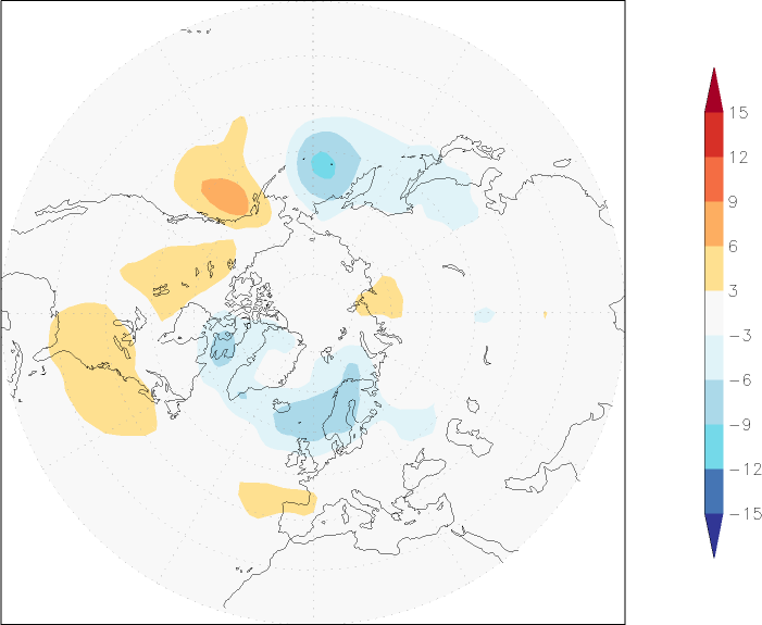 sea-level pressure (northern hemisphere) anomaly May  w.r.t. 1981-2010
