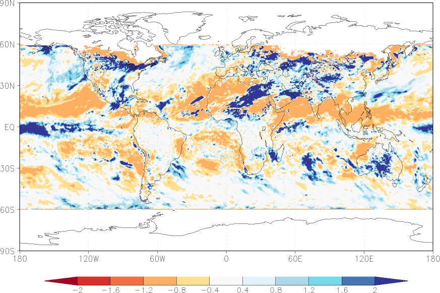 precipitation (satellite) anomaly March  relative anomalies  (-1: dry, 0: normal, 2: three times normal)