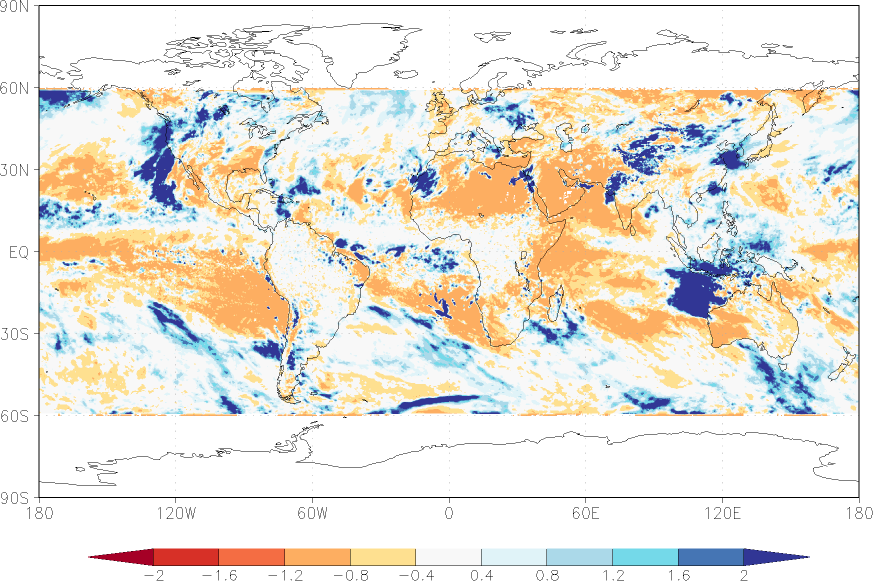 precipitation (satellite) anomaly October  relative anomalies  (-1: dry, 0: normal, 2: three times normal)