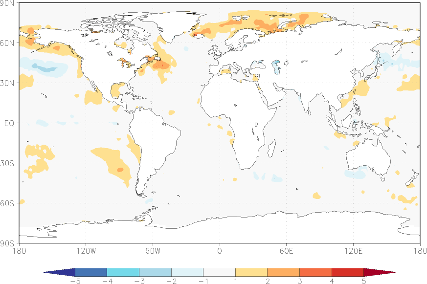 sea surface temperature anomaly November  w.r.t. 1982-2010