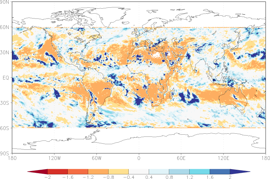 precipitation (satellite) anomaly July  relative anomalies  (-1: dry, 0: normal, 2: three times normal)