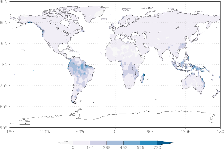 precipitation (rain gauges) March  observed values