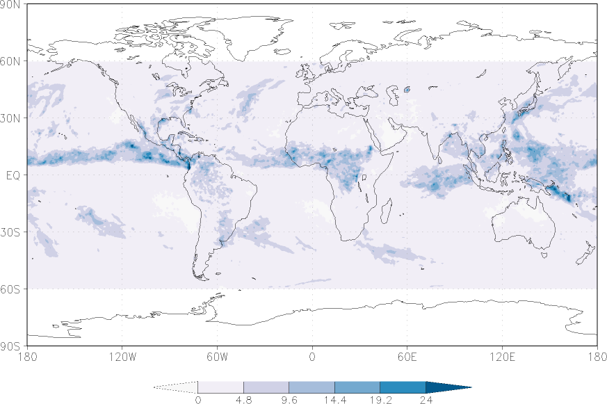 precipitation (satellite) September  observed values