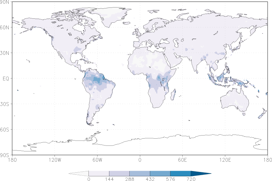 precipitation (rain gauges) April  observed values