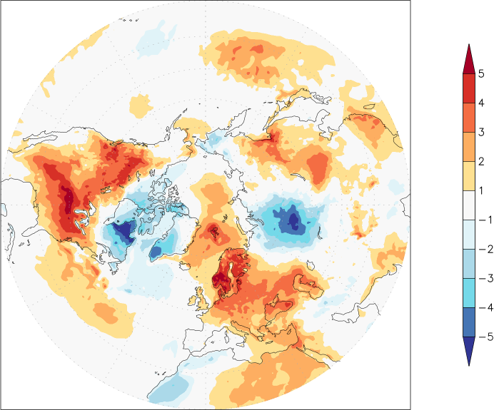 temperature (2m height, northern hemisphere) anomaly May  w.r.t. 1981-2010