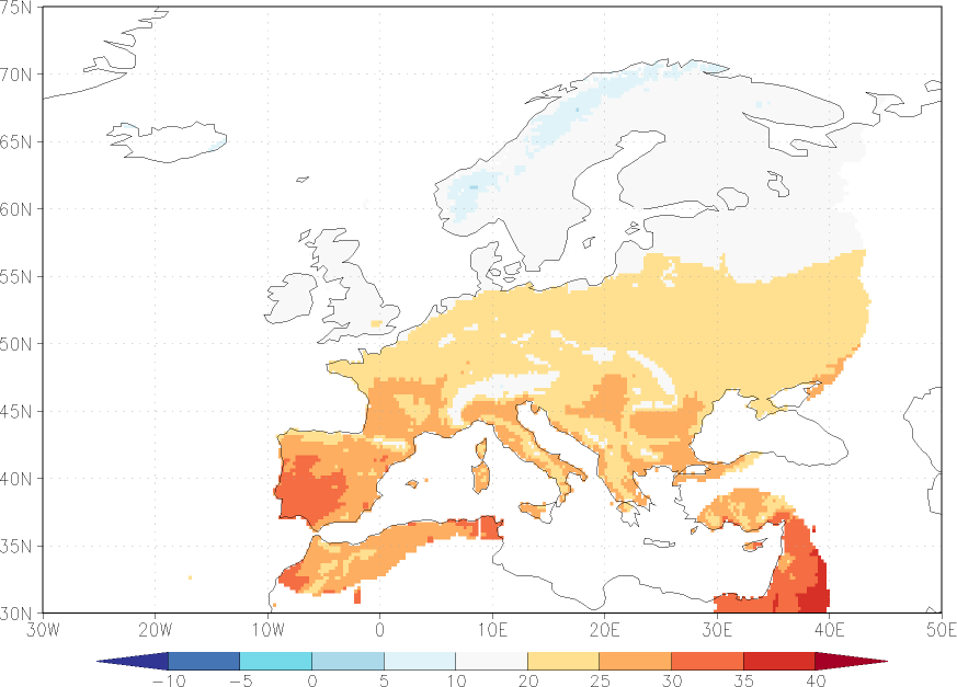maximum temperature September  observed values