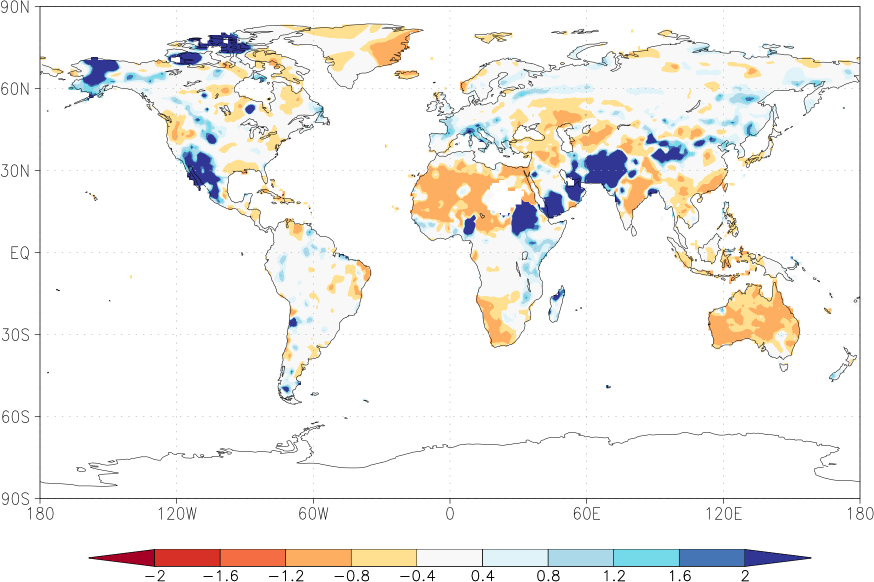 precipitation (rain gauges) anomaly November  relative anomalies  (-1: dry, 0: normal, 2: three times normal)