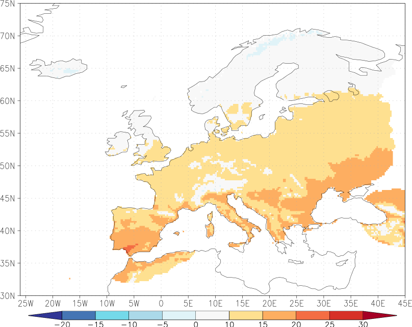 daily mean temperature May  observed values