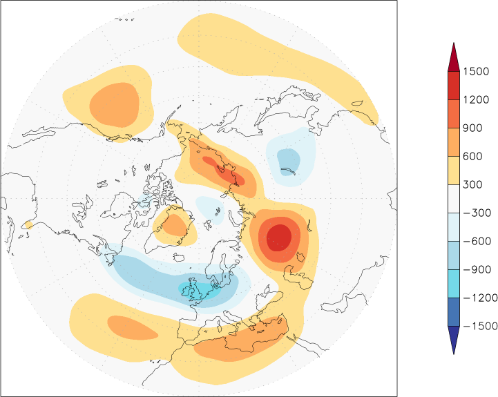 500mb height (northern hemisphere) anomaly May  w.r.t. 1981-2010