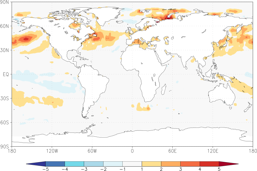 sea surface temperature anomaly August  w.r.t. 1982-2010