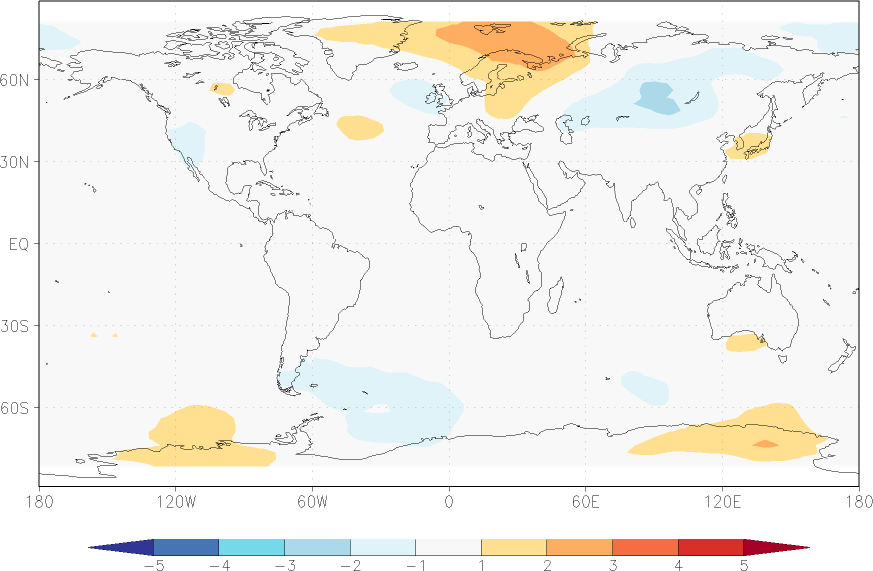 temperature of the lower troposphere anomaly autumn (September-November)  w.r.t. 1981-2010