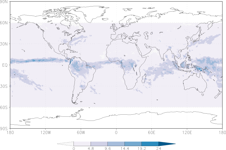 precipitation (satellite) spring (March-May)  observed values