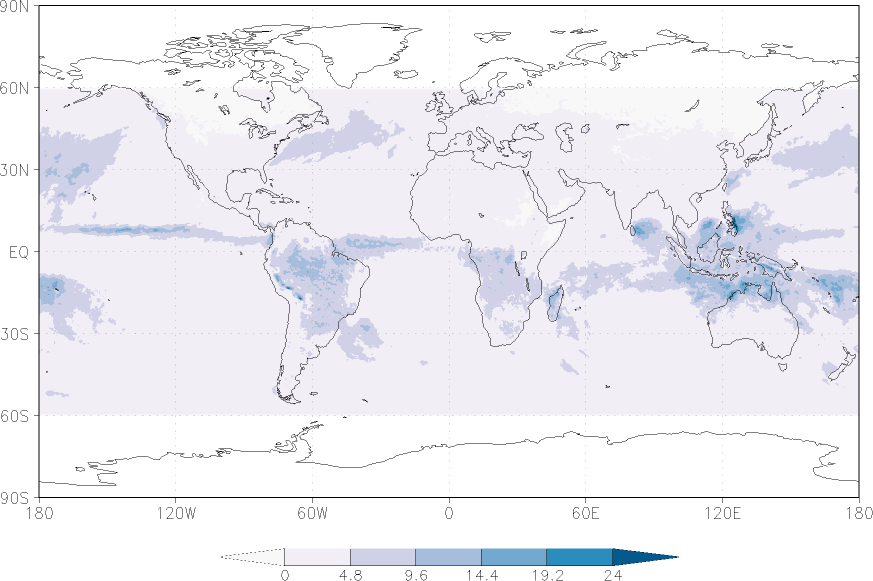 precipitation (satellite) winter (December-February)  observed values
