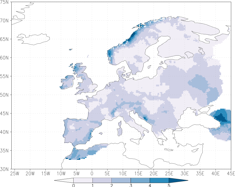 precipitation spring (March-May)  observed values